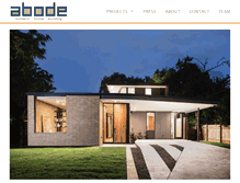 Tablet Screenshot of abodemodernhomes.com